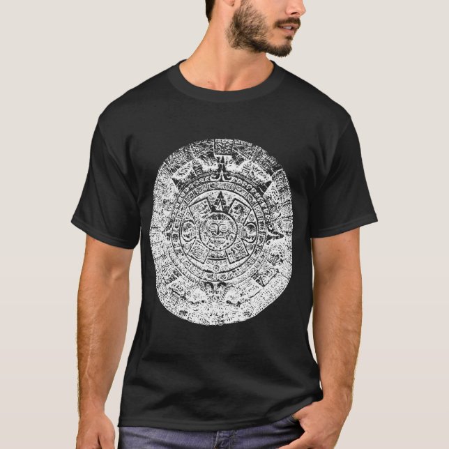 Camiseta blanca azteca (Anverso)