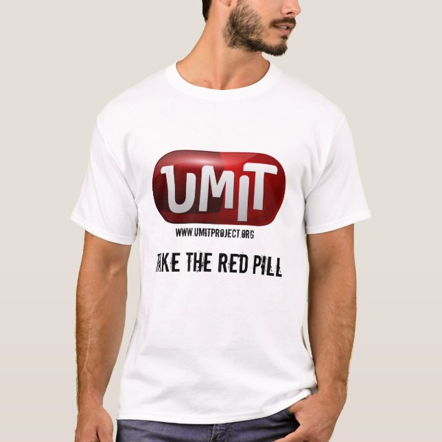 Camiseta blanca básica con el logotipo de Umit (Anverso)