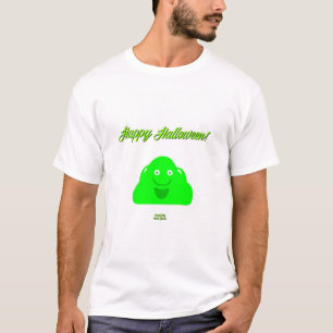 Camiseta blanca básica de Halloween Blob masculina