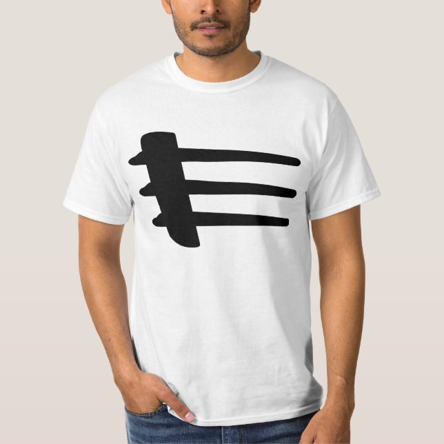 Camiseta blanca básica de la hilada del lado del (Anverso)