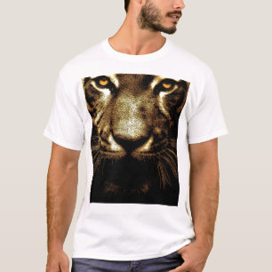 Camiseta blanca básica de Tiger Eyes
