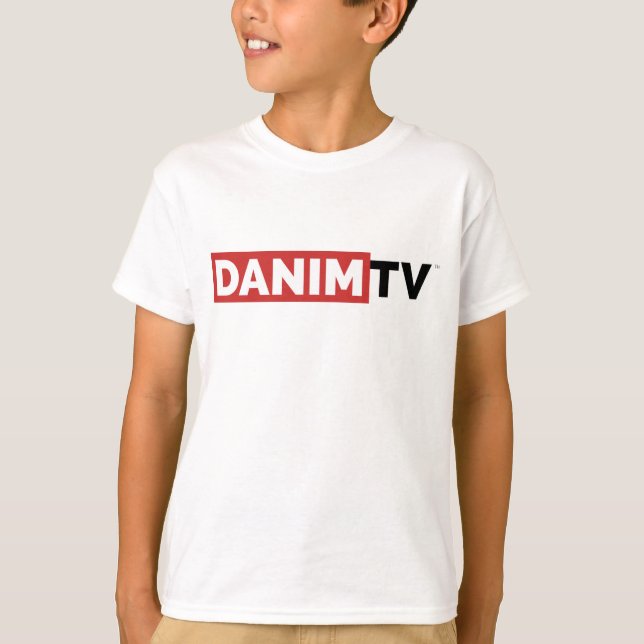 Camiseta blanca básica del logotipo oficial de (Anverso)