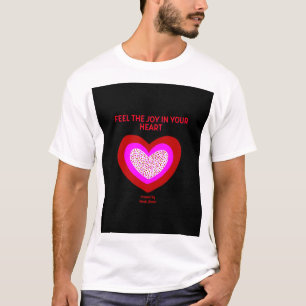 Camiseta blanca básica para hombres de corazón ale