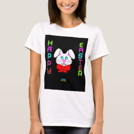 Camiseta blanca básica para mujeres conejitas de P