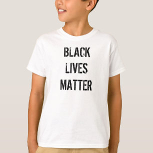 Camiseta blanca Black Lives Matter   Niño