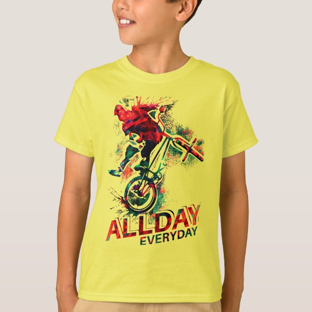 Camiseta Blanca Bmx - Bicicleta Bmx - Camisa De Ap (Anverso)