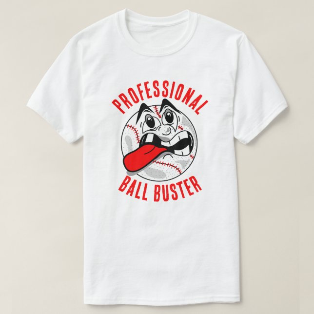 Camiseta blanca Buster Profesional (Diseño del anverso)
