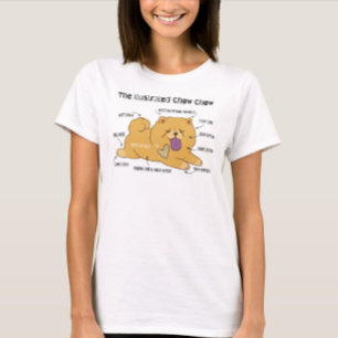 Camiseta blanca CHOW ilustrada