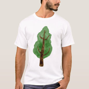 Camiseta blanca clásica de pino para hombre - Mini