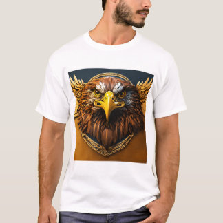 Camiseta blanca con diseño 🦅 águila