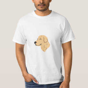 Camiseta blanca con diseño de perro para niños