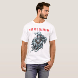 Camiseta blanca con estampado frontal de la Muerte