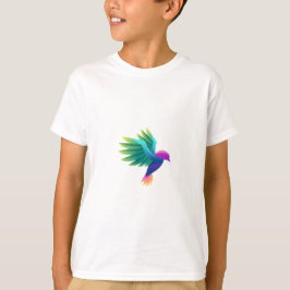 Camiseta blanca con gráfico colorido