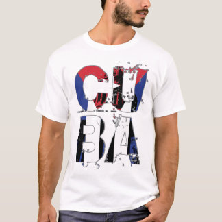 Camiseta blanca con gráfico de texto abstracto de