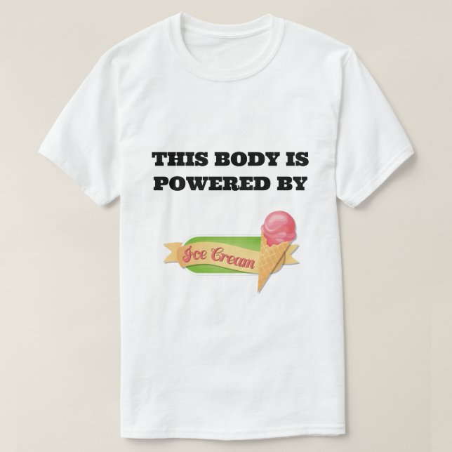 Camiseta blanca con letras negras (Diseño del anverso)