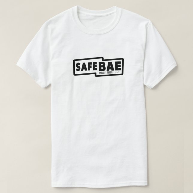 Camiseta blanca con logo negro (Diseño del anverso)