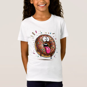 Camiseta Blanca con Purpurina Bañada en Chocolate