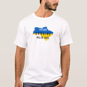 Camiseta blanca con superposición de colores de Uc