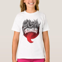 Camiseta blanca con un gráfico audaz 