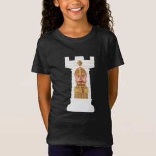 Camiseta blanca de ajedrez Rook