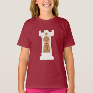 Camiseta blanca de ajedrez Rook