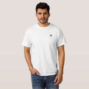 camiseta blanca de ajuste relajado premium para ho
