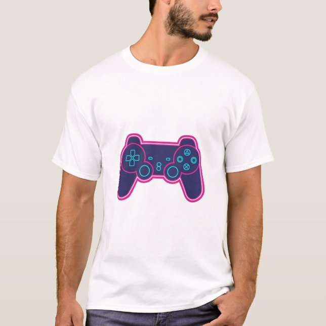 Camiseta blanca de algodón con control de juego ne (Anverso)