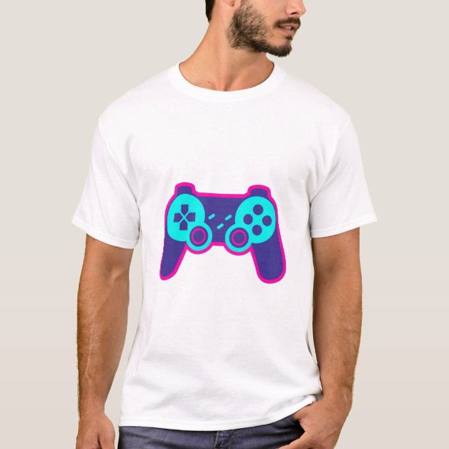 Camiseta blanca de algodón con control de juego ne (Anverso)