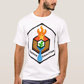 Camiseta blanca de carbón vegetal