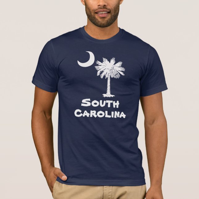 Camiseta blanca de Carolina del Sur del Palmetto (Anverso)