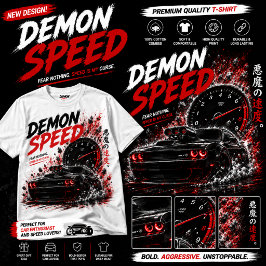 Camiseta blanca de carreras oscuras de coche muscu
