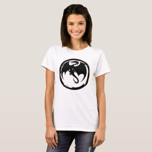 Camiseta blanca de Dragón Negro