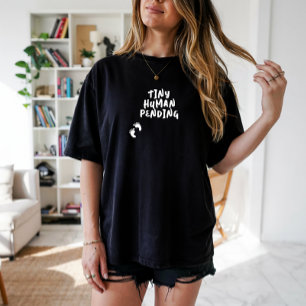 Camiseta blanca de huella dactilar de embarazo div