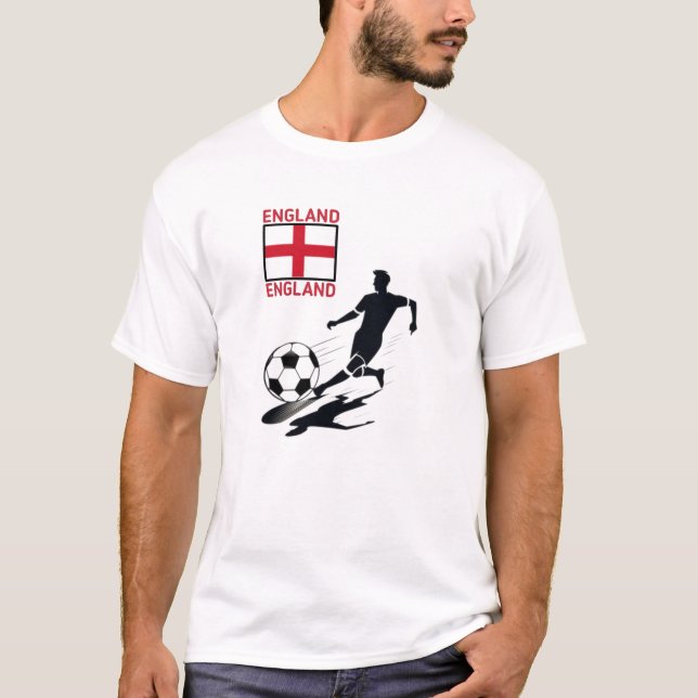 Camiseta blanca de Inglaterra. 01 (Anverso)
