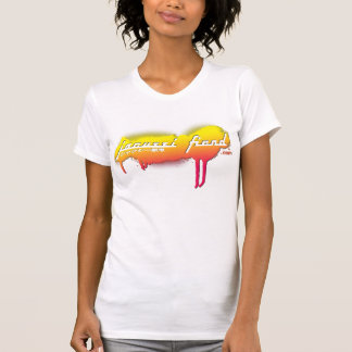 Camiseta blanca de JapanTag del demonio del