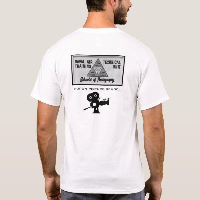 Camiseta blanca de la Escuela MOPIC de la Marina (Reverso)
