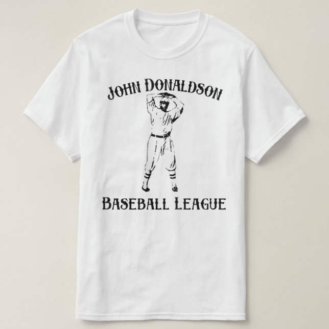 Camiseta blanca de la Liga Uniforme - John Donalds (Diseño del anverso)
