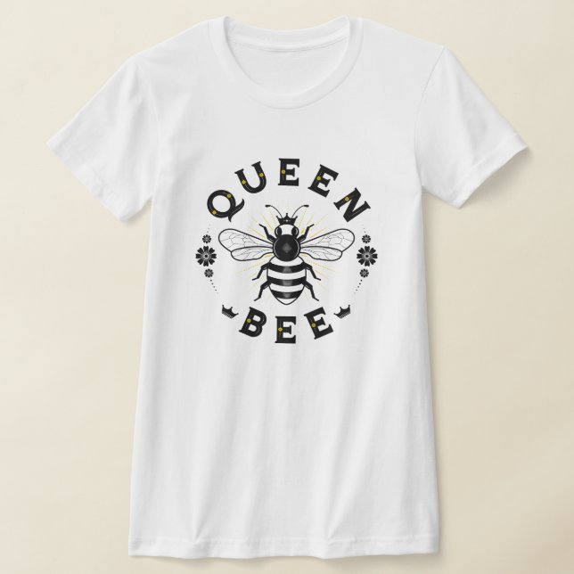 Camiseta blanca de la reina de las mujeres (Distribución)
