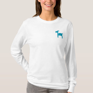 Camiseta blanca de largo envuelta del SOM (corte