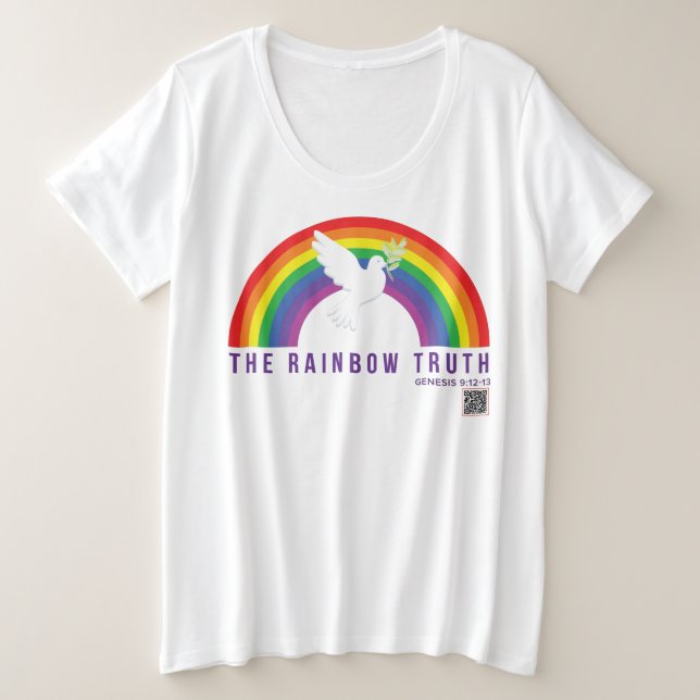 Camiseta blanca de las mujeres más palo de verdad  (Anverso del diseño)