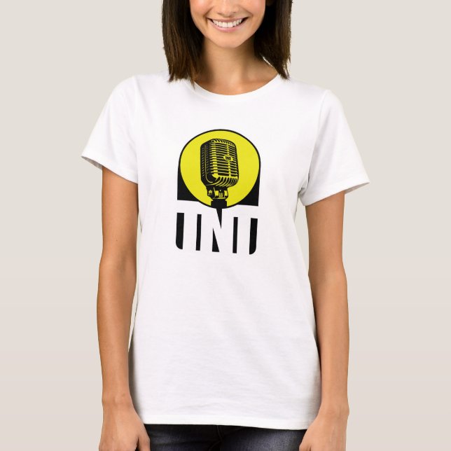 Camiseta blanca de logo de TNT para damas (Anverso)