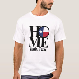 Camiseta blanca de los hombres CASEROS de Austin