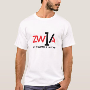 Camiseta blanca de los hombres Zak Williams y 1/Ak