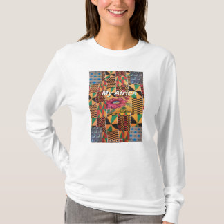 Camiseta blanca de manga larga de mi África