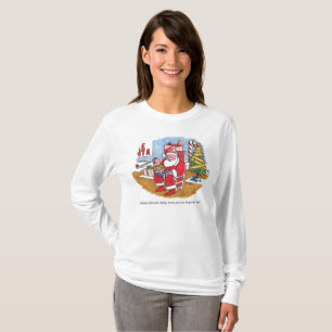 Camiseta blanca de manga larga para mujeres de San