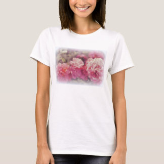 Camiseta blanca de moda con la impresión pintada
