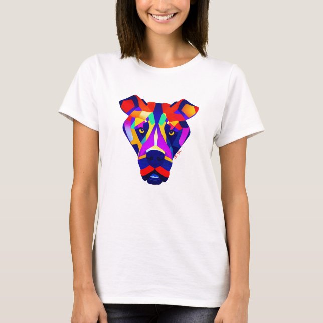 Camiseta blanca de mujer de Alexander's Dog (Anverso)