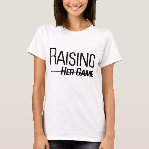 Camiseta blanca de mujer 'Raising Her Game'