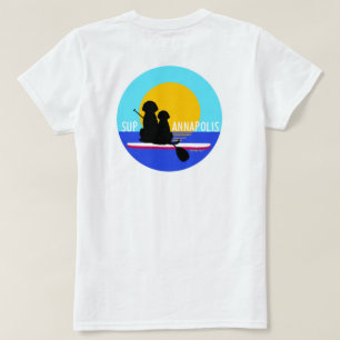 Camiseta blanca de mujeres SUP Perros de Annapolis
