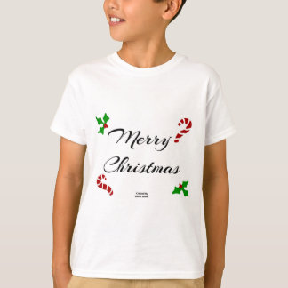 Camiseta Blanca de Niño Deseos de Navidad